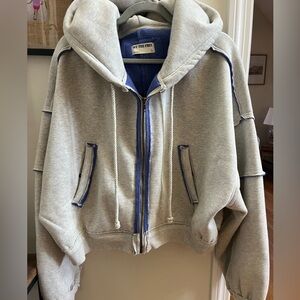 We the Free fleece lined zip up hoodie